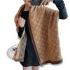 Winter imitation cashmere scarf women's autumn and winter long outer air conditioner shawl double-sided warm scarf