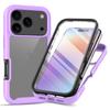 Clear Case for iPhone 17 Pro PC+TPU Phone Back Cover with PET Screen Film