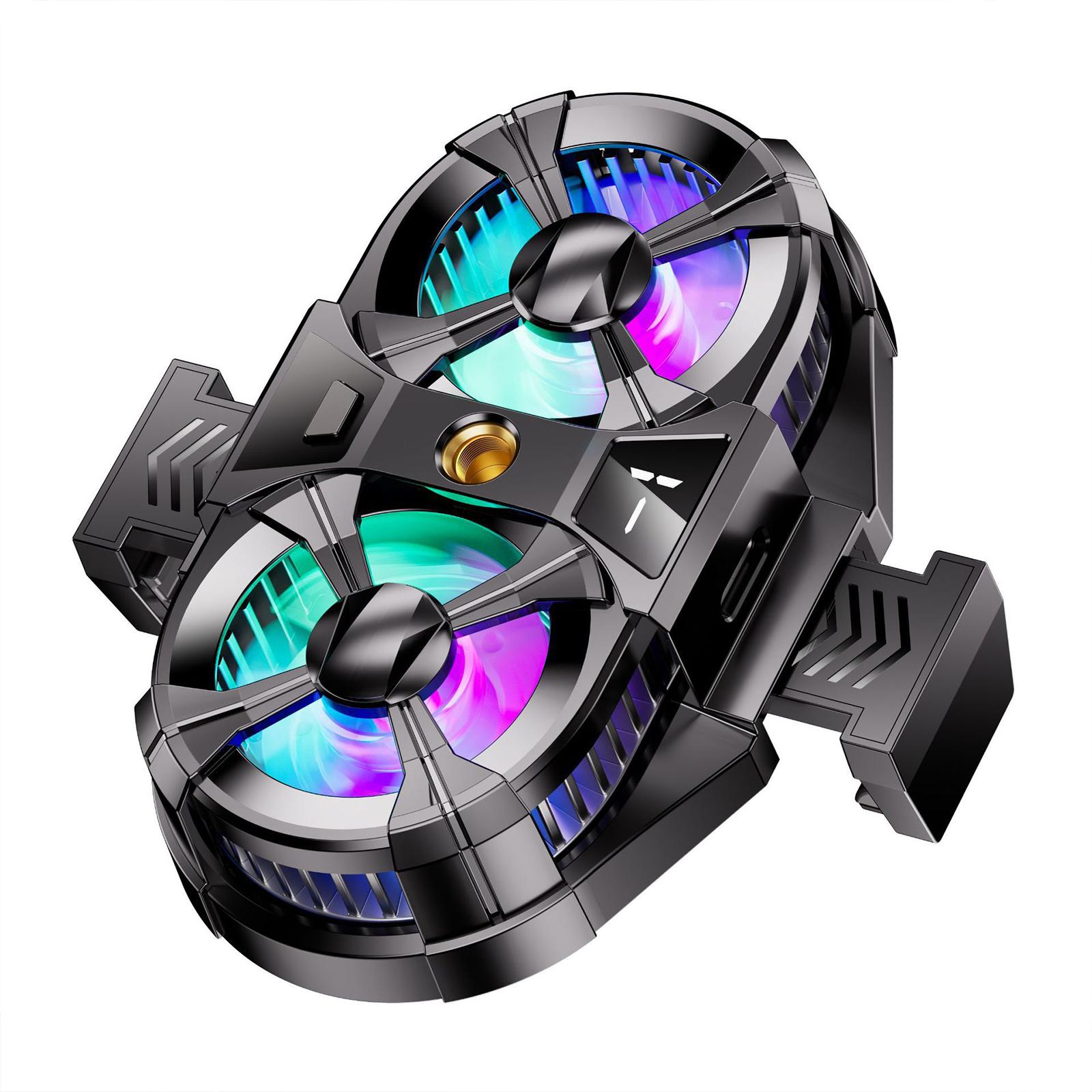 

Цифровой дисплей телефона Радиатор Полупроводниковая система охлаждения Радиатор с двумя вентиляторами и RGB 3 механизмом Регулируемый задний зажим