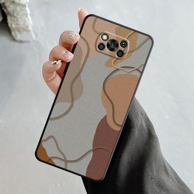 Pouzdro pro Xiaomi Poco X3 Nfc X4pro M3 C40 pro Mi 12 11 10 10t 8 Note10 Lite 11ultra 11t F1 Fashion Brown Love Wood Grain Texture