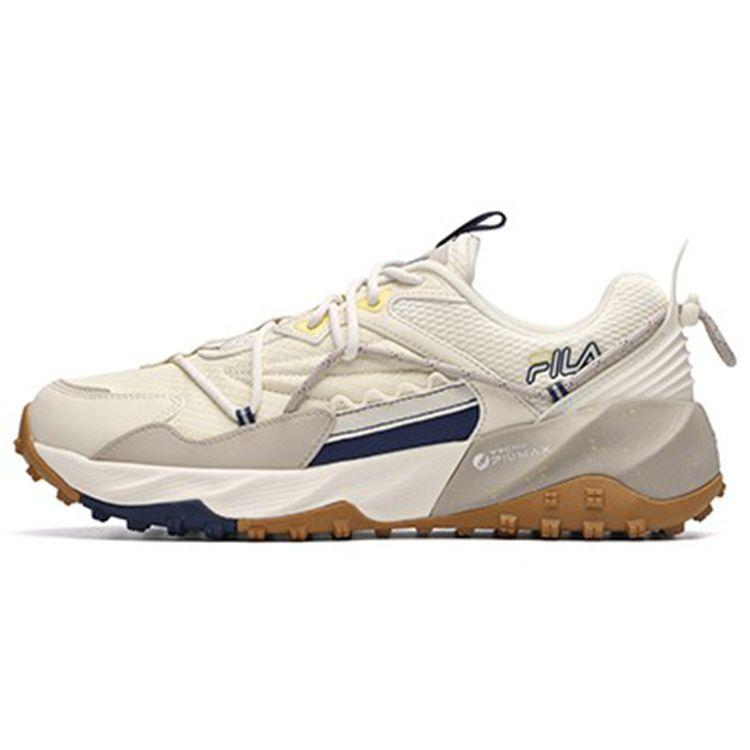 Fila Fleece Y2K Retro Running Shoes Women Sneakers Light-White Deep-Abyss-Blue A12W142208FWO