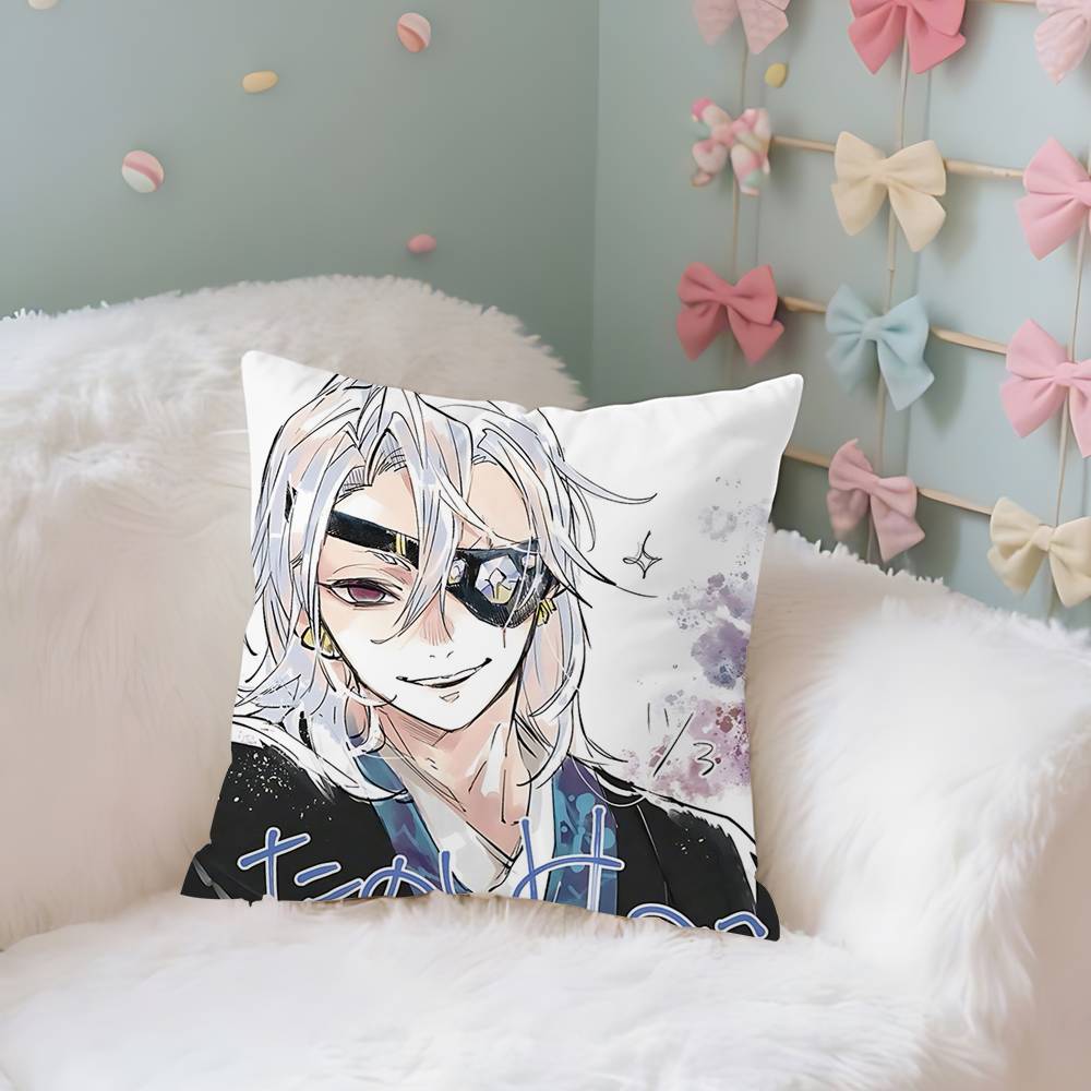 T-Tengens Uzuis Case Plush Fabric Soft Pillowcase Double Sided Print Cushion Cover Household Gifts