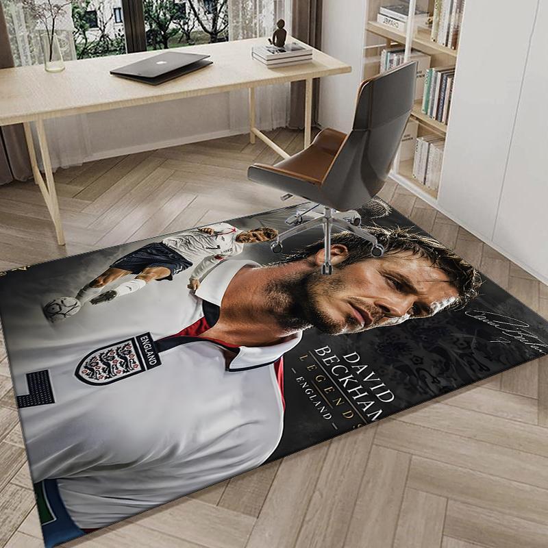 1PC David Manchester United Legend Rug Game Carpet, Floor Mat for Bedroom Living Room Entryway Rug, Home Decor Idea Gift for Christmas Birthday