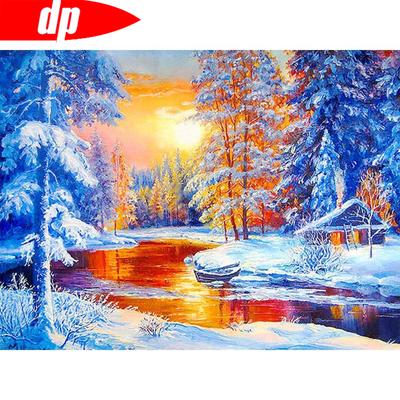 5D DIY Teemantmaali Maastiku Teemanttikandid Sale Ristpistes