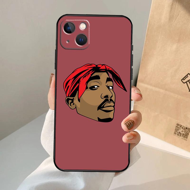 Rapper 2pac Singer Tupac Phone Case For iPhone 17 Air 16 15 14 13 11 12 Pro Max 13 12 mini 15 16 Plus 16e Cover Coque