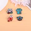 Medical-Themed Cartoon Brooch Set: Ambulance, Syringe, Stethoscope Badges