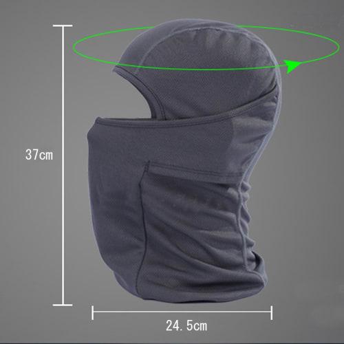Avil Face Mask, Airsoft Balaclava, Lightweight, Sweat-Wicking, Quick-Drying, Cold Protection, One Size Fits Most, Unisex (Black)
