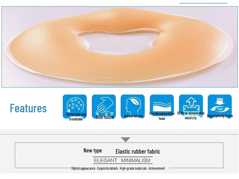 U-Shaped Beauty Salon Silicone Prone Pillow with Hole