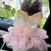 Pet Dog Butterfly Princess Dress Wedding Dress Dog Cat Clothing and Supplies