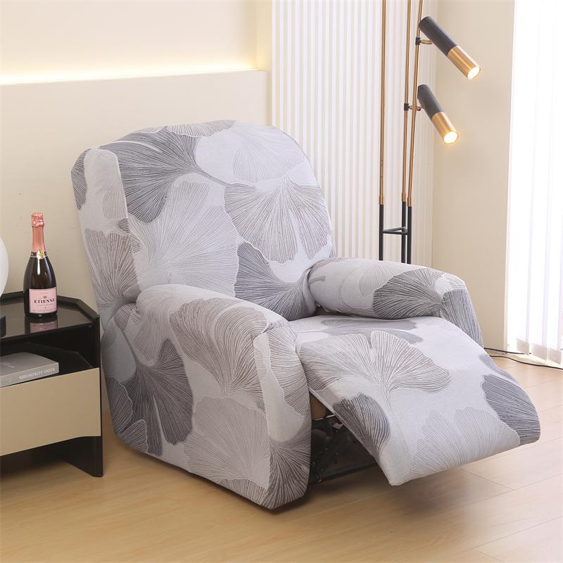 4 Pieces/set Recliner Sofa Cover Stretch Solid Color Lazy Armchair Slipcovers Couch Covers for Living Room Decor