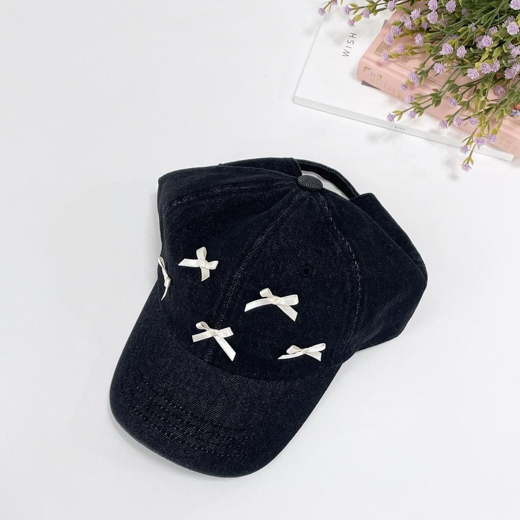 Women's Daily Hat Kitsch Ribbon Denim Ball Cap