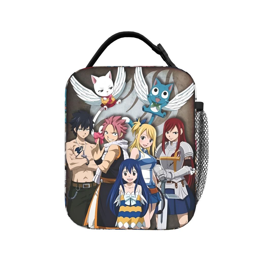 Fairys Tails Insulated Lunch Bags Large Anime Lunch Container Thermal Bag Lunch Box Tote Travel Food Storage Bags