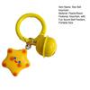 Schlüsselanhänger mit lächelndem Stern und Glöckchen, leicht, ideal als Geschenk für Freunde und Paare.