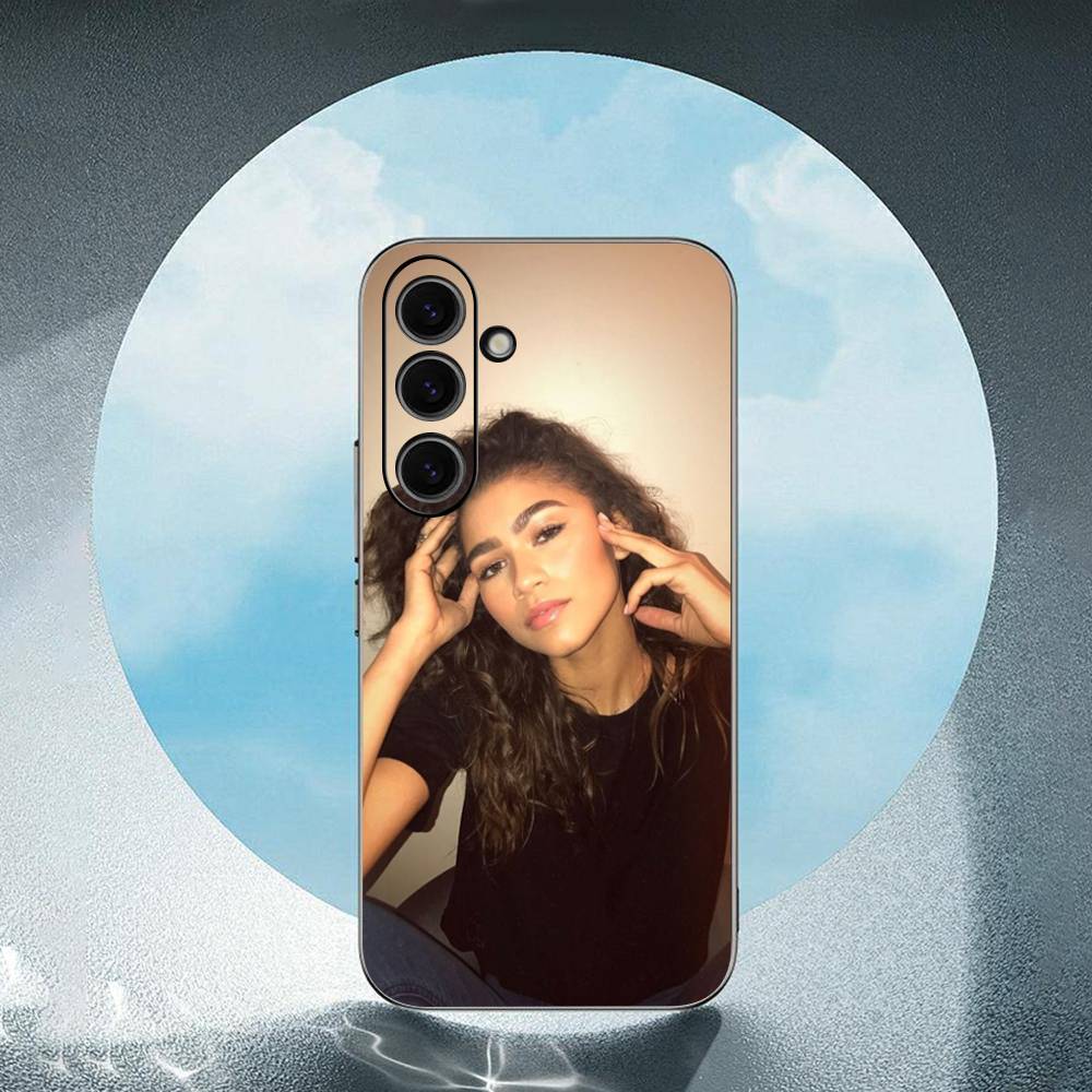 

Zendaya Coleman For Samsung Galaxy S23 S24 S25 Ultra S22 Plus S21 Black Soft Case Waterproof Soft Case SamsungS25PLUS