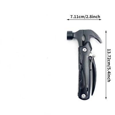Martillo Multitool 12 EN 1 Herramienta de Equipo de Supervivencia al Aire Libre para Camping Caza Senderismo Accesorios Herramienta de Escape de Emergencia para Coche