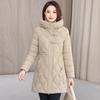 2025 cotton clothes for women winter medium and long new loose cotton-padded jacket thick cotton-padded coat