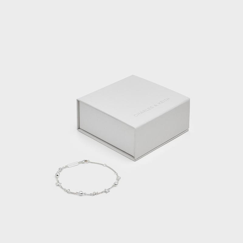 CHARLES&KEITH Small ck fashionable summer vacation style spring high-looking popular versatile shell starfish brass bracelet CK5-12120434-Silver R