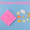 2 Pcs Moon and Star Molds Silicone, Moon Star Cloud Chocolate Molds, Cloud Fondant Mold for Chocolate Candy Baking Sugar Cakes Decorating
