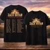 Camiseta de la gira Zach Bryan 2026 Heaven On Tour Música Country para Hombre Camiseta Negra