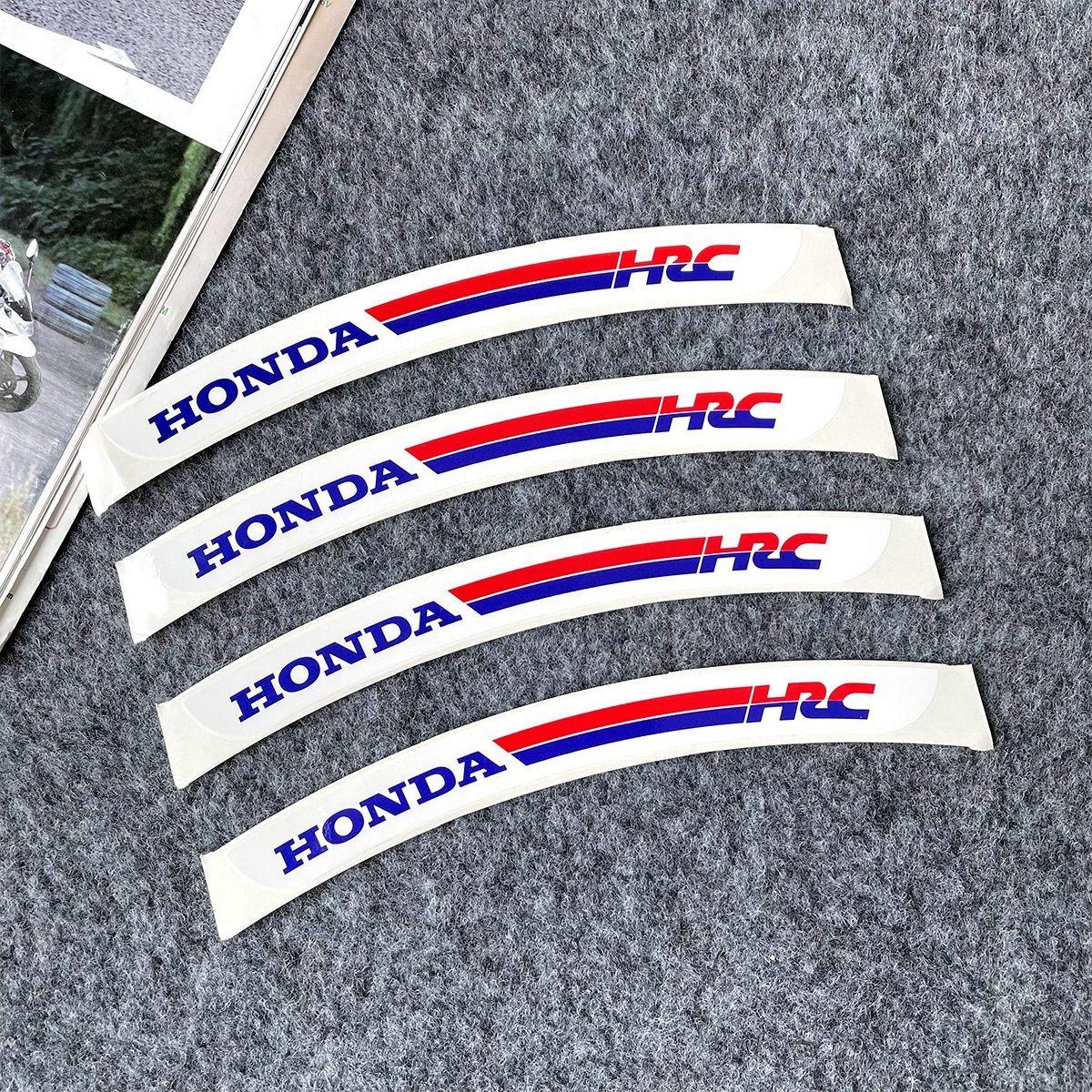 for Honda Motorcycle 4pc/8pc Wheel Luminous Stickers Reflective Stickers Luminous Fluorescent Color Wheel Decoration Motorcycle
