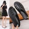 Mom Slippers Women's Summer New Outer Wear Hollow Women's Slippers Half Slippers Women's Middle-aged Women's Slope Heel Cool Slippers Women