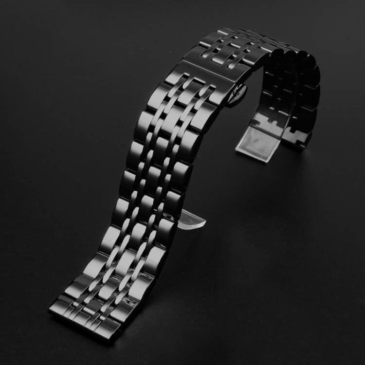 Klassisches Uhrenarmband aus Edelstahl, 20 mm, 22 mm, schwarzes Uhrenarmband für Armani Black Warrior AX7105 AR1970 für Huawei Watch Gt2/3