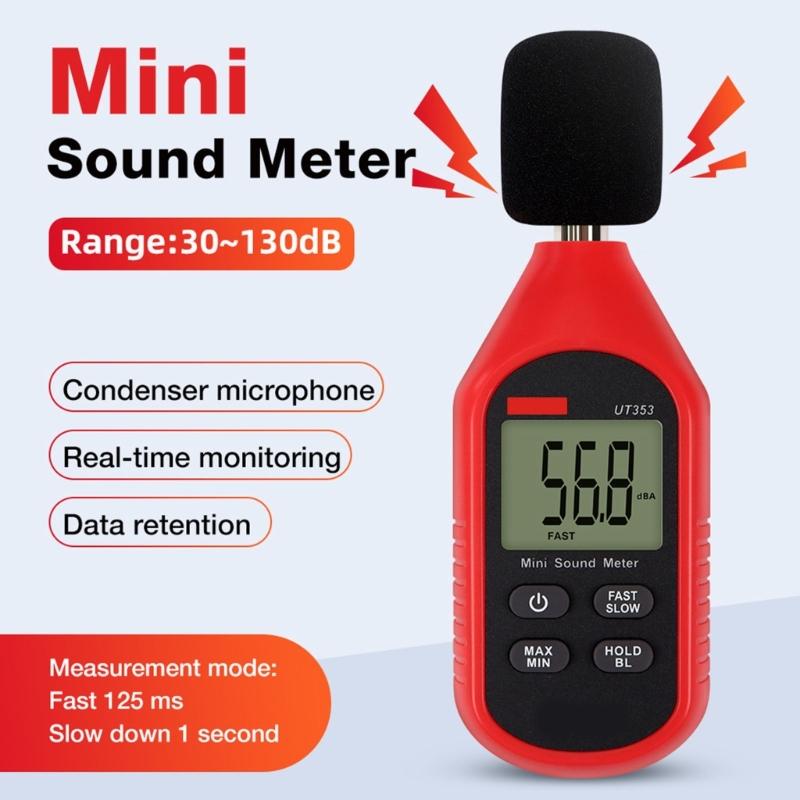 Portable Noise Level Tester Decibel Meter for Household Use for Monitoring Sound Level and Reducing Noise Pollution