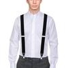 Practical 35/25/20mm Wide Men Suspenders High Elastic Adjustable 4 Strong Clips Suspender Heavy Duty X Back Trousers Braces