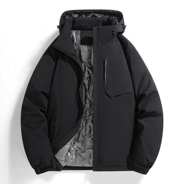 Graphene Self Heating Winter Jacket for Men Windproof Warm Outdoor Mountaineering Couple Cotton Autumn Winter L