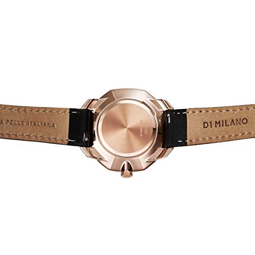 D1 MILANO D1 Milano Men's and Women's Unisex Leather Watch SSLL02 Rose Gold [Authorized Retailer]
