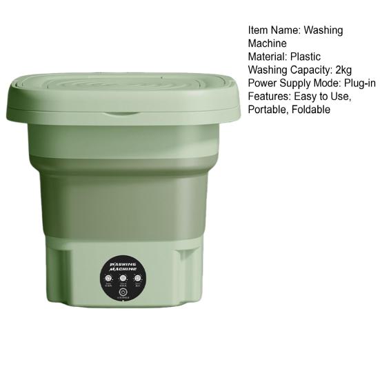 Folding Washing Machine Portable Mini Washer Large Capacity Easy Operation