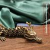 1Pcs Moveable Body Joints Antique Alloy Lucky Dragon Desktop Office Crafts 3D Dragon Statue Ornament Home Decoration Gifts