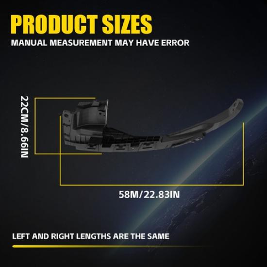 New Front Driver & Passenger Bumper Bracket Set For -2025 Honda Accord Sedan