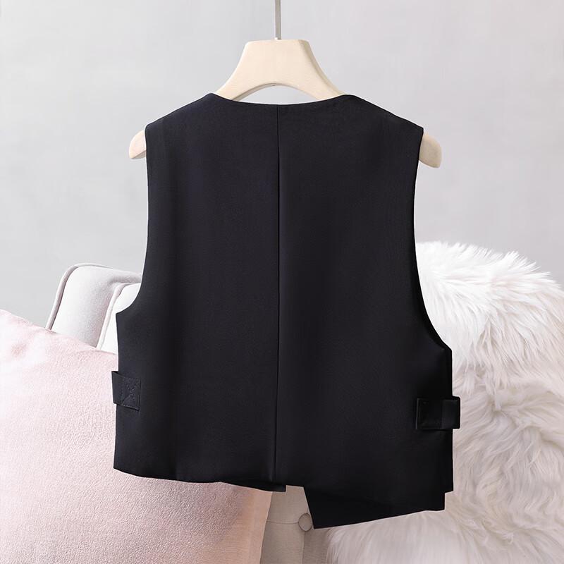 Women's Asymmetric One-Button Suit Vest