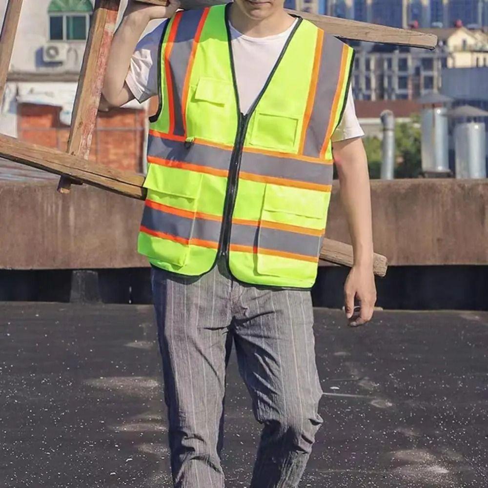 Tragen Beständig Reflektierende Sicherheitsweste Atmungsaktive Radfahren Sichere Jacke Verkehrs Weste Im Freien