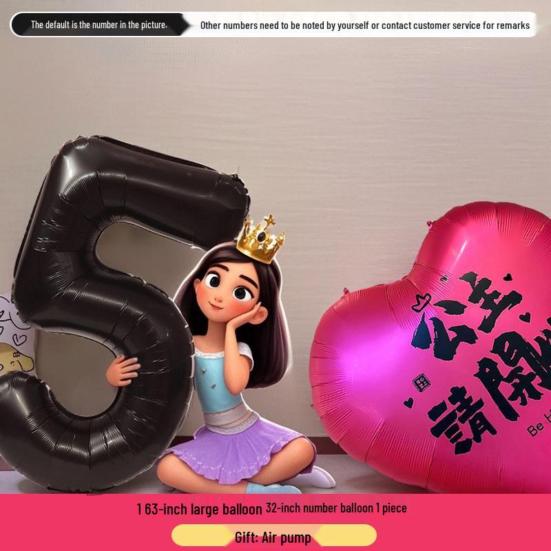 Extra Large Heart-Shaped Balloon for Goddess Festival & Women's Day Princess Birthday Party