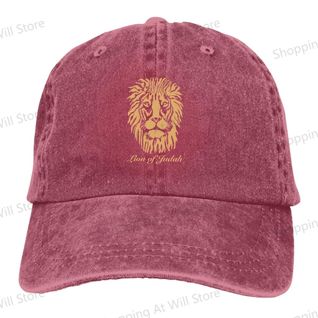 Lion of Judah Cowboy Hat Washed Mens Baseball Cap for Men Women Caps