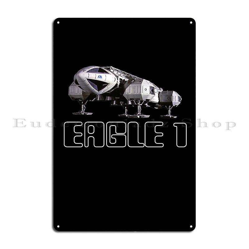 Space Eagle Transporter Sketch Metal Plaque Printing Iron Mural Club Bar Customize Tin Sign Poster