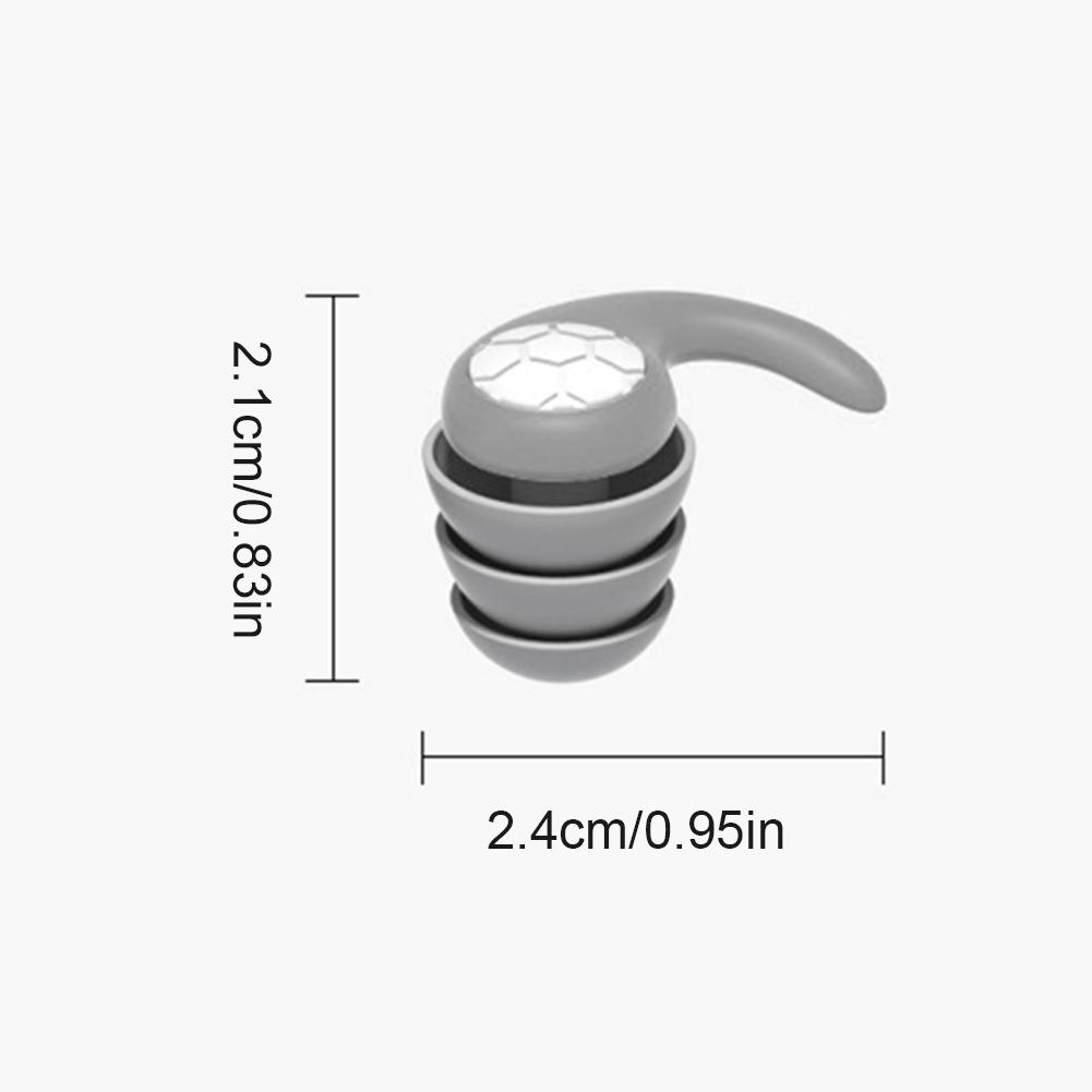 Silicone Sleeping Ear Plugs Sound Insulation Ear Protection Earplugs Washable Soft Diving Ear Plugs for Swimming Showering