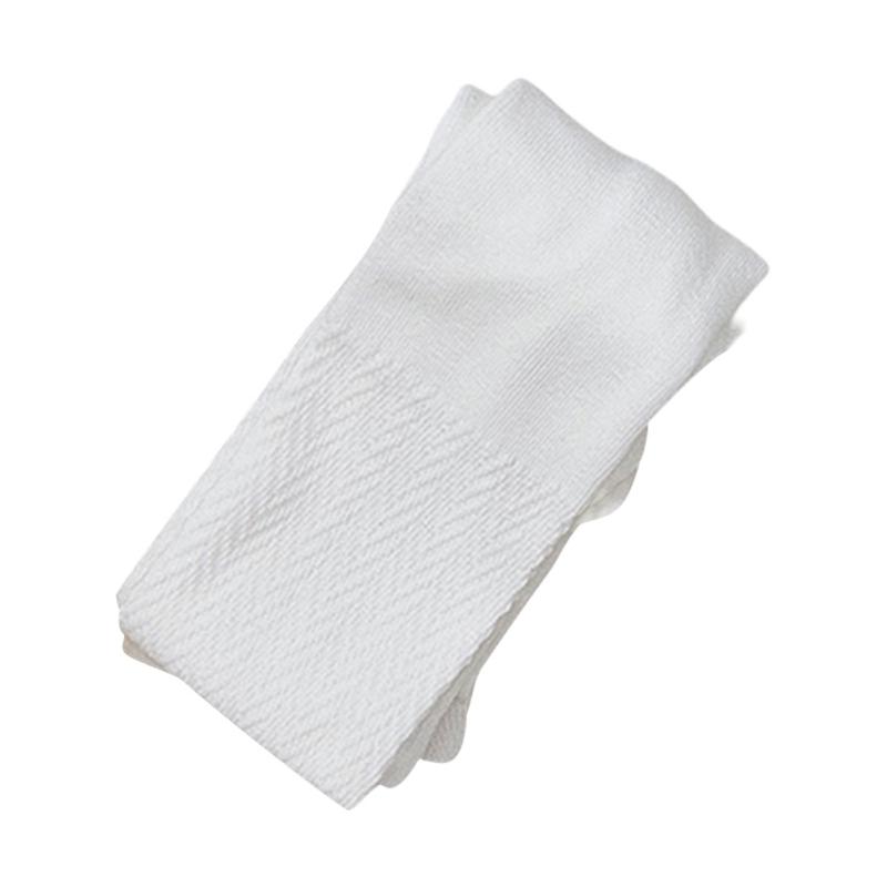 Girls Pantyhose Solid Color Wave Pattern Kids Pantyhose Combed Cotton Elastic Dance Pantyhose