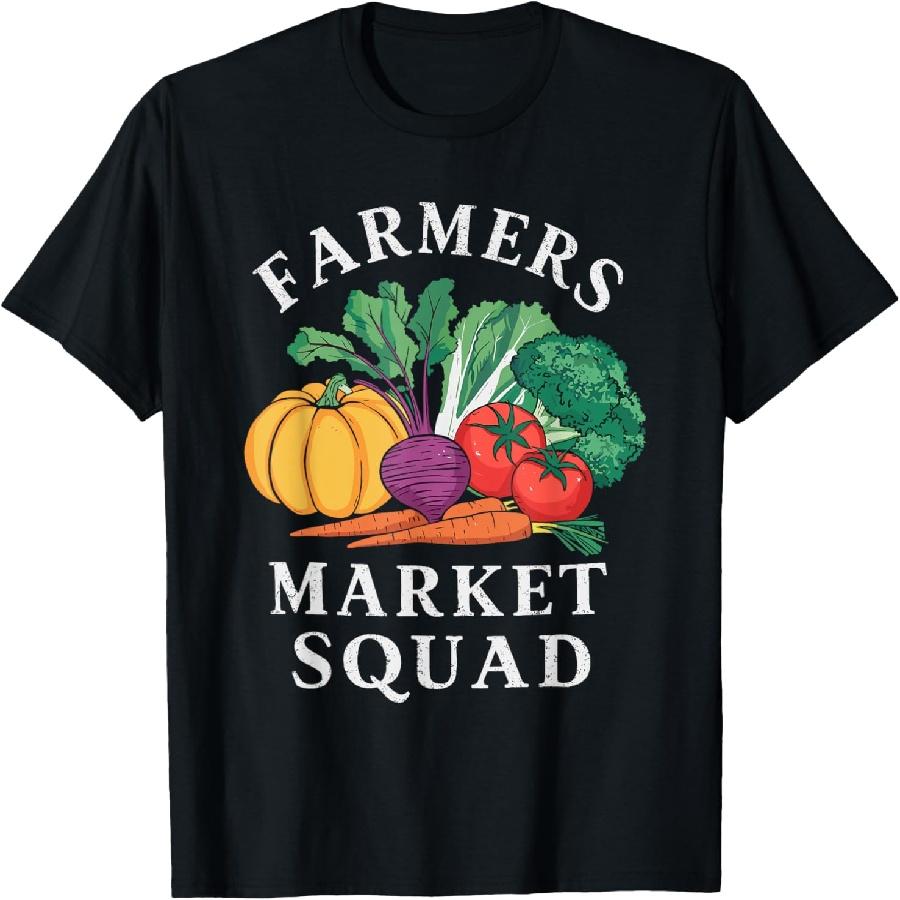 Farmers Market Farmer Agriculture Farming Food Vegetables T-Shirt