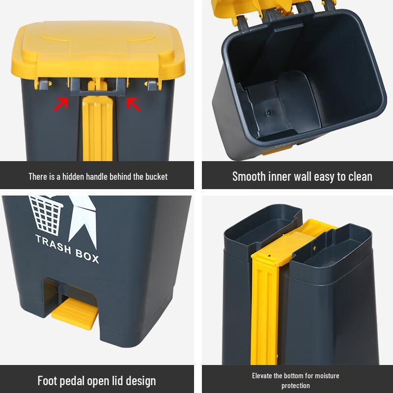 Commercial Foot Pedal Trash Can with Lid