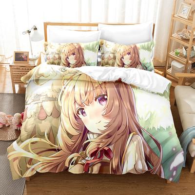 Neu The Rising Of The Shield Hero Bettwäschesets Bettbezug-Set mit Kissenbezug Twin Full Queen King Bettwäsche Bettwäsche
