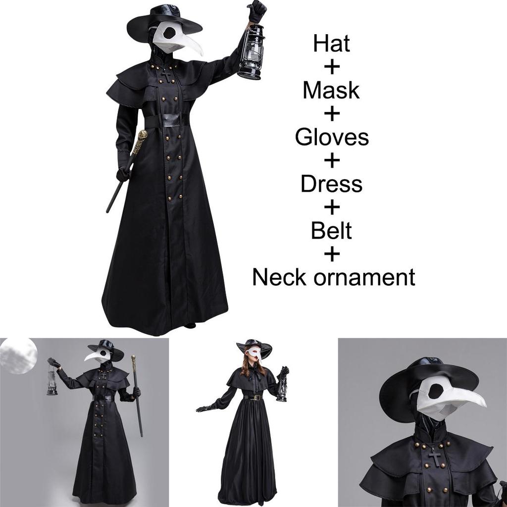 Unique And Striking Plague Doctor Costume Perfect For Halloween Cosplay And Performance Costumes