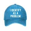 Funny Slogan D Printed Baseball Cap  New Vintage Washed Cotton Baseball Cap Parent Kids Sun Hats