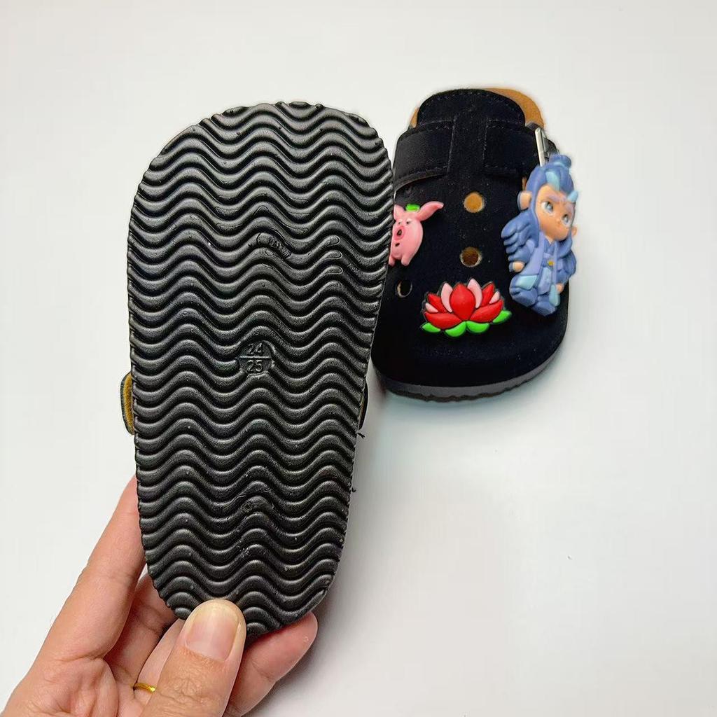 Kids' Cartoon Birkenstock Clogs: Non-slip, Durable, Retro Thick-sole, Outdoor Hole Slippers