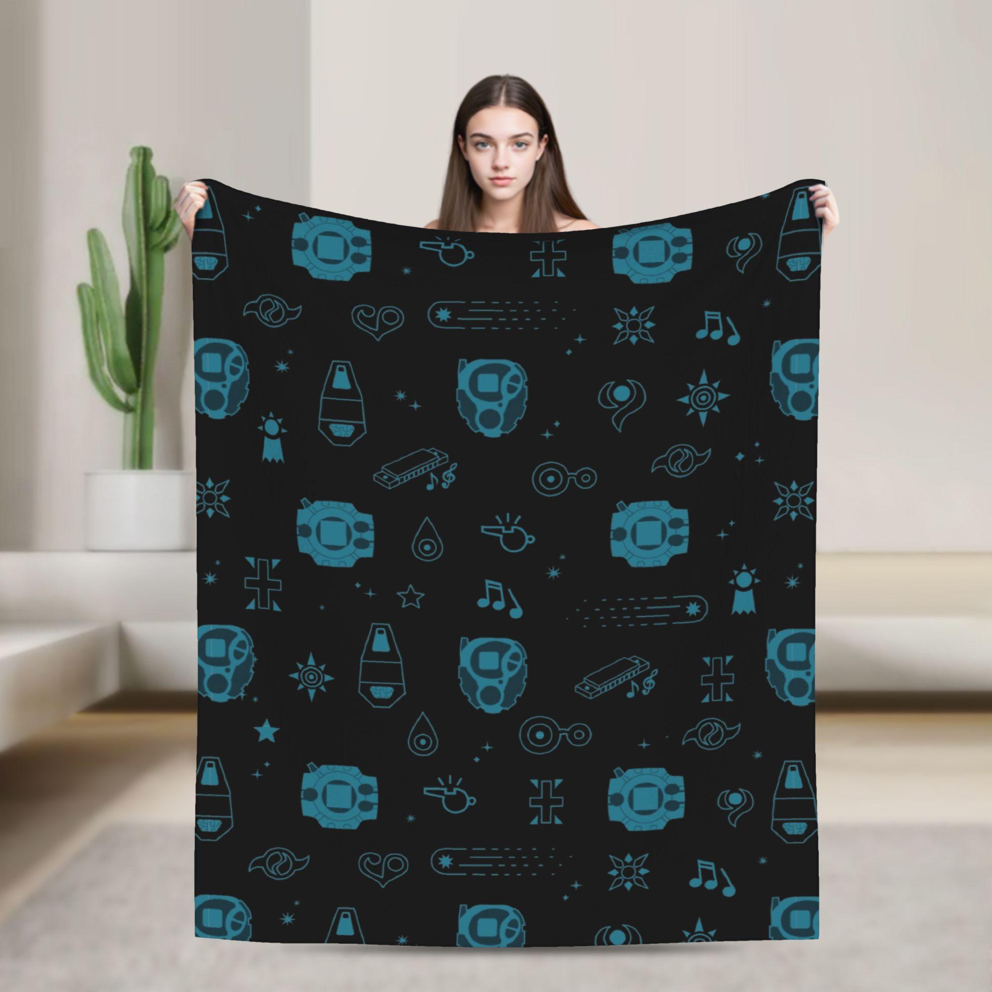 digimon tamers terriermon Blanket Flannel Awesome Breathable Throw Blankets for Coverlet Textile Decor 75x90cm