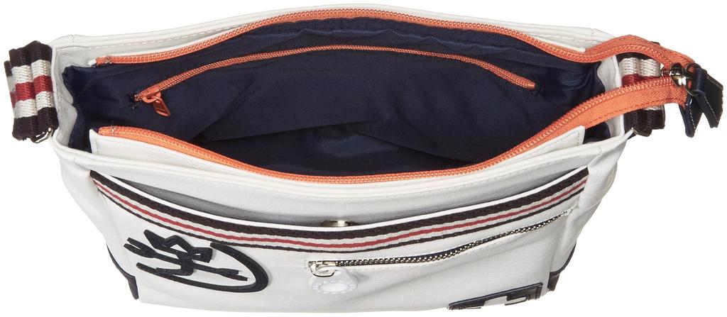 Castelbajac Pensee Shoulder Bag, Vertical, 59114, White