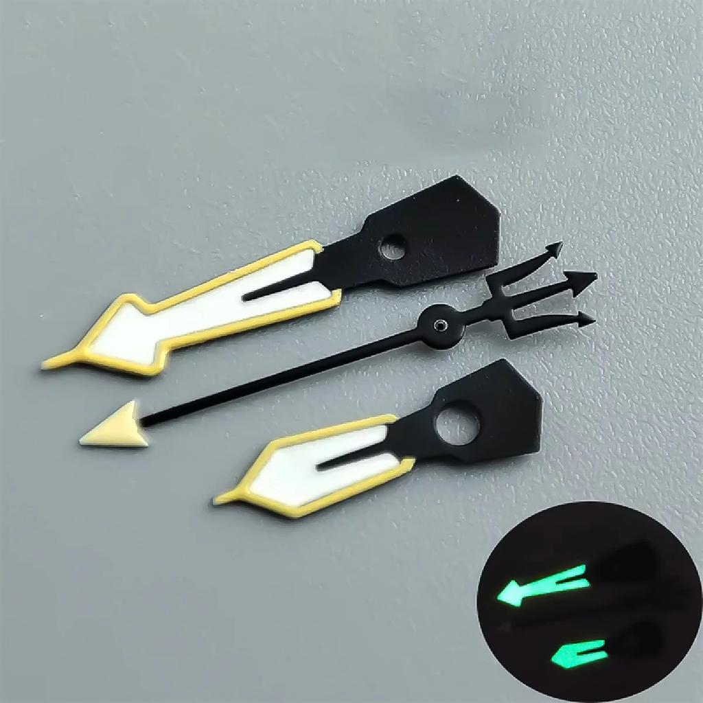 Luxury Modification Accessories 3 Pcs Watch Hands for NH35 NH36 Movement Green Luminous Hands Watch Accessories Watches Pointers