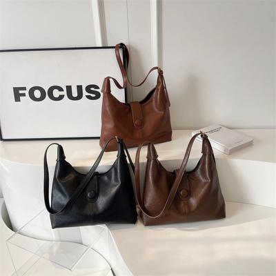 Grundlegende Stil Pu Damen Schulter Taschen Einfachheit Umhängetaschen für Frauen Heißer Verkauf Hohe Qualität